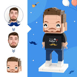 Any Photos - Personalized Father Photos Brick Figures