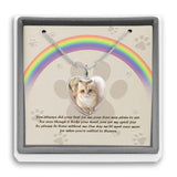 Don't Cry For Me Mom - Personalized Mother's Day Cat Heart Pendant Necklace