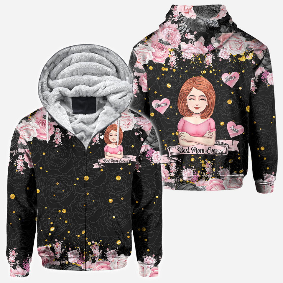 Best Mum Ever - Personalized Mother's Day Mother All Over T-shirt and Hoodie