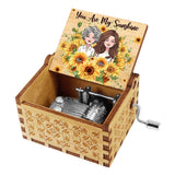 You Are My Sunshine - Personalized Mother's Day Mother Hand Crank Music Box