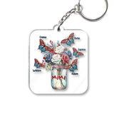 Happiness Is Being A Grandma - Personalized Grandma Transparent Keychain
