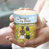 You Are My Person - Personalized Bestie Candle With Wooden Lid