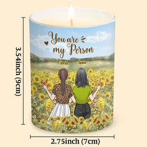 You Are My Person - Personalized Bestie Candle With Wooden Lid