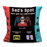 Dad’s Spot Don’t Get Too Comfortable For Gamer Dad - Personalized Video Game Pocket Pillow