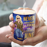 Never Undersestimate A Legend - Personalized Horoscope Candle With Wooden Lid