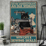 Old Woman - Sewing Poster 062021
