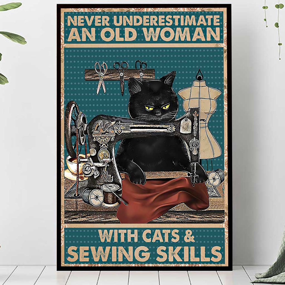 Old Woman - Sewing Poster 062021