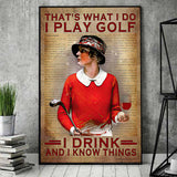 That's What I Do - Golf Poster 062021