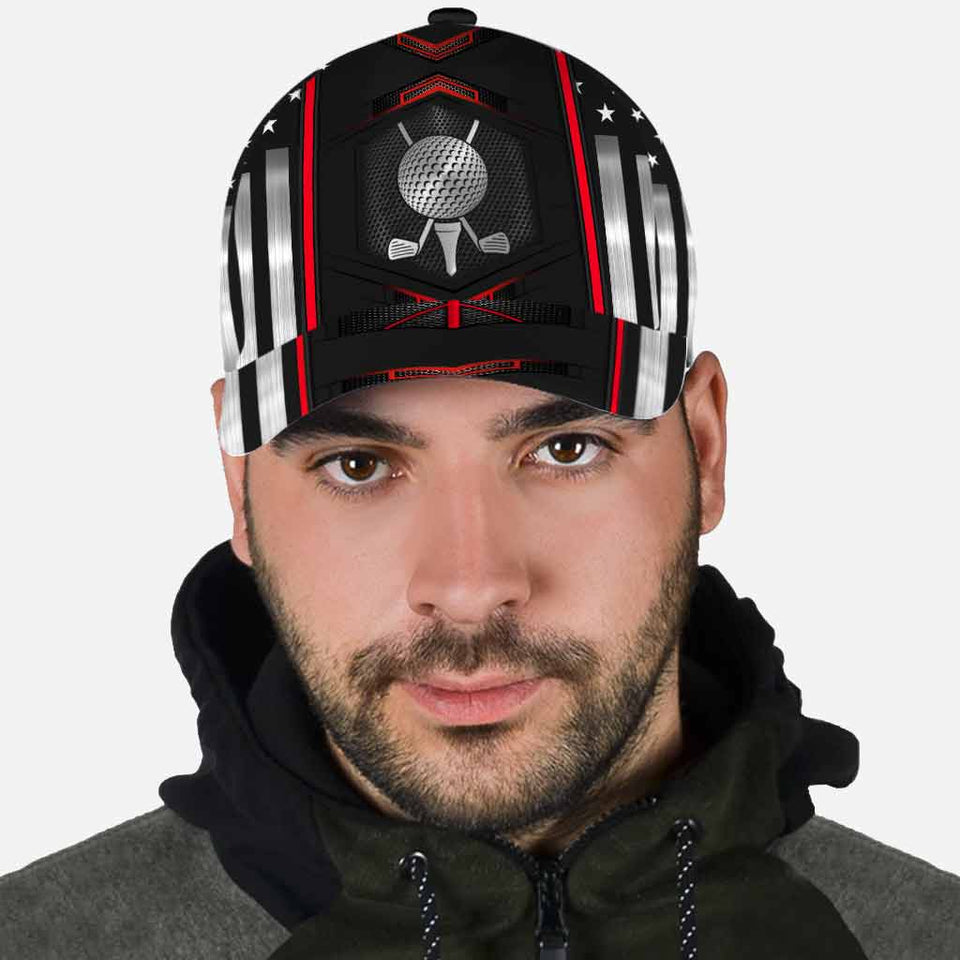 Golf Classic Cap With Printed Vent Holes 062021
