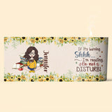 Shhh ... Do Not Distrub - Personalized Book Candle With Wooden Lid