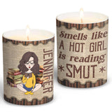 Smells Like I Have No Shelf Control - Personalized Book Candle With Wooden Lid