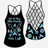 Not All Those Who Wander Are Lost - Camping Cross Tank Top