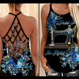 Pedal To The Metal  - Sewing Cross Tank Top