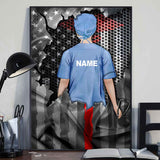 Honors Nurse Flag - Personalized Nurse Poster With Pattern Print