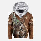 She Keeps Me Wild He Keeps Me Safe - Personalized Couple Hunting All Over T-shirt and Hoodie