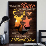 Of All Deer In The Forest - Personalized Hunting Poster