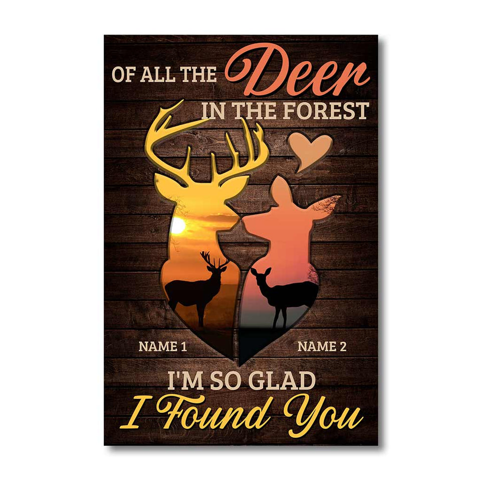 Of All Deer In The Forest - Personalized Hunting Poster