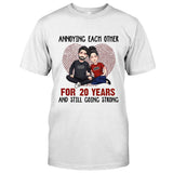 Annoying Each Other For Many Years - Personalized Husband And Wife T-shirt and Hoodie