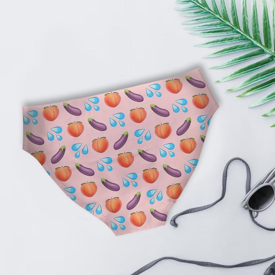 I Love Her P, I Love His D - Personalized Couple Women Briefs & Men Boxer Briefs