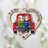 I'm Yours No Returns Or Refunds - Personalized Christmas Couple Ornament