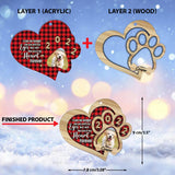 I Can No Longer See You - Personalized Christmas Dog Layers Mix Ornament