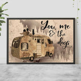You, Me And The Dogs - Camping Poster