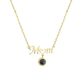 Mom's Heart - Personalized Mother Mom Photo Projection Necklace