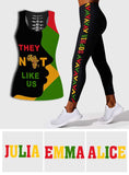 They Not Like Us - Personalized Juneteenth Hollow Tank Top and Leggings