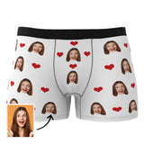 Custom Wife Or Girlfriend Face Boxers - Personalized Couple Men's boxer briefs