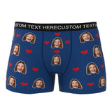 Custom Wife Or Girlfriend Face Boxers - Personalized Couple Men's boxer briefs