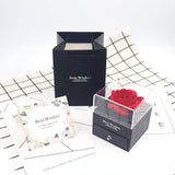 Many Color Gift Rose Jewelry Gift Box With Card And Bag