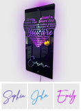 You Are - Personalized Affirmation Heart Mirror Light