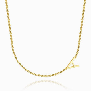 One Letter - Personalized S925 Silver/14k Gold Letter Necklace