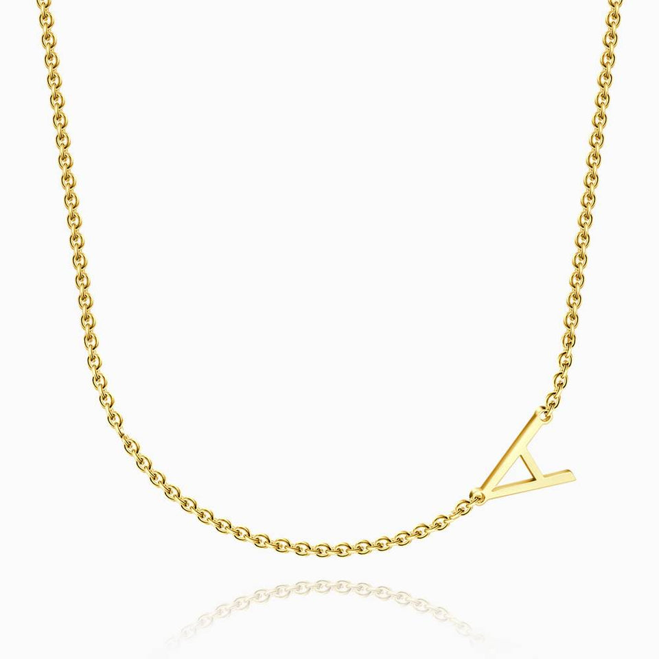 One Letter - Personalized S925 Silver/14k Gold Letter Necklace