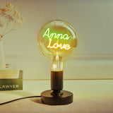 Any Name Light Bulbs - Personalized Any Name Light Bulbs Lamp