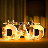 Custom Photo Dad Lights Photo Dad Lights Lamp - Personalized Father Lamp