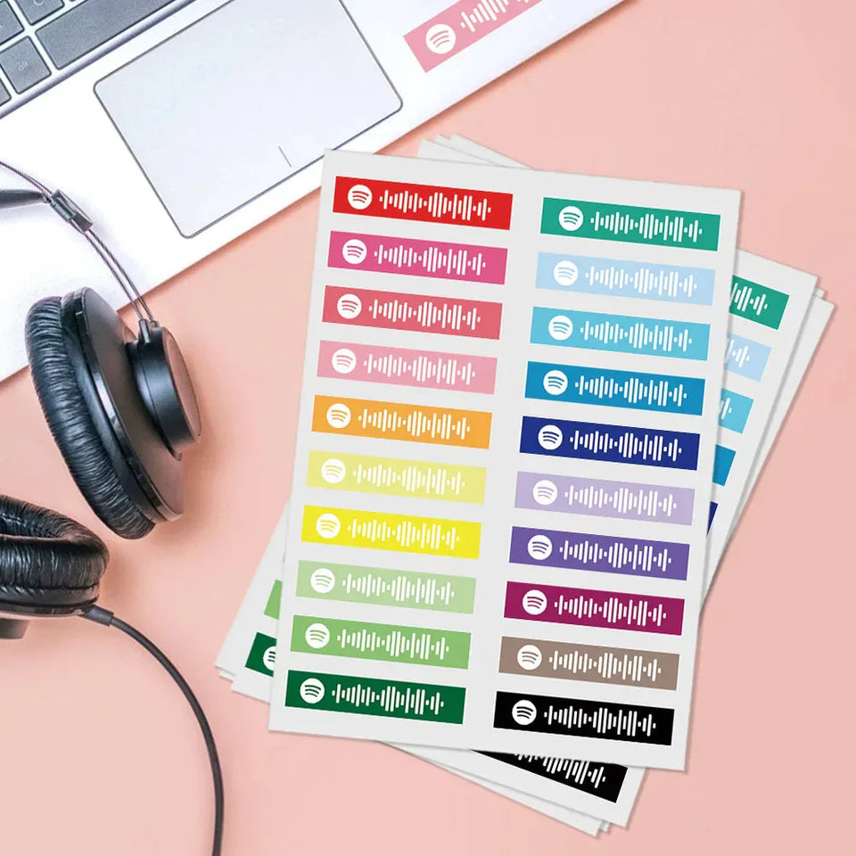 Colorful Music Code Sticker - Personalized Sticker
