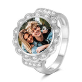 Any Photo - Personalized Zircon Photo Ring