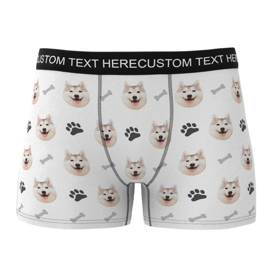 Custom Dog Face Boxers - Personalized Dog Men's boxer briefs