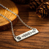 Personalized Bar Spotify Code Engraved Name Charm