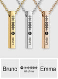 My Favorite Song - Personalized Flexible Square Shaped Bar Necklace