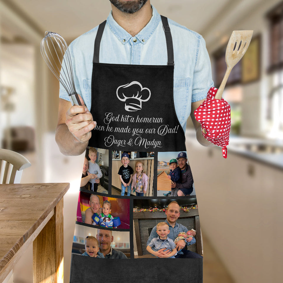 Photo & Text Customize - Personalized No Pocket Apron