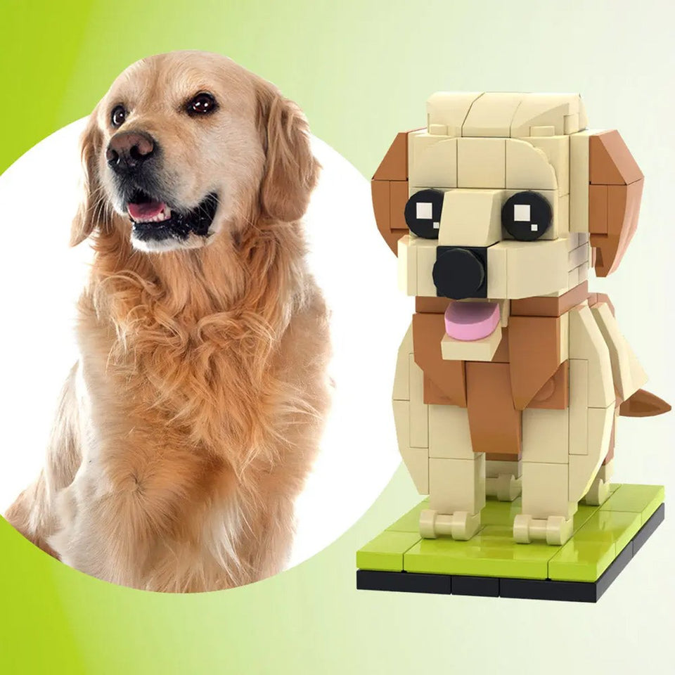 Dog Cat Lovers - Personalized Dog Cat Photos Brick Figures
