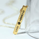 My Favorite Song - Personalized Flexible Square Shaped Bar Necklace
