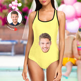 Custom Face Swimsuit - Personalized Couple One Piece Swimwear
