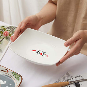 Name Engraved Tableware Plate Love Heart - gift for anyone, who lost a loved one - Personalized Plate