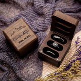 Custom Engraved Text - Personalized Triple Slot Wooden Ring Box