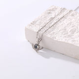 Anchor - Personalized 925 Sterling Silver Anchor Projection Necklace