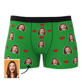 Custom Wife Or Girlfriend Face Boxers - Personalized Couple Men's boxer briefs