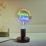 Any Name Light Bulbs - Personalized Any Name Light Bulbs Lamp